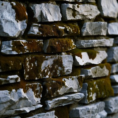 Mossy Stone Wall Texture
