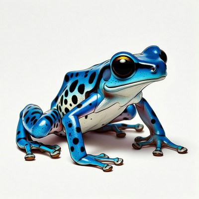 Blue poison dart frog
