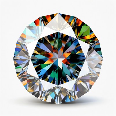 Colorful Rainbow Diamond Gemstone