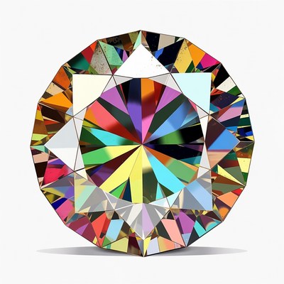 Colorful Rainbow Diamond Gem