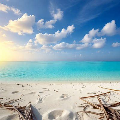 Tropical Beach at Sunset