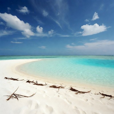 Turquoise Lagoon Tropical Beach