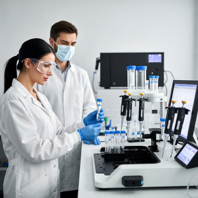 Scientists Working in Laboratory