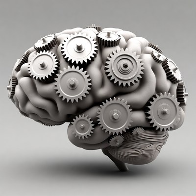 Brain with gears