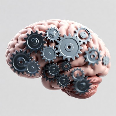 Brain with gears