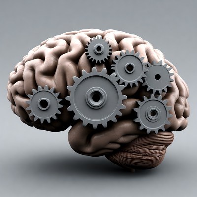 Brain with gears