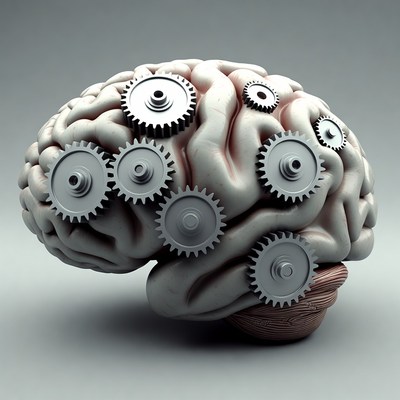 Brain with gears