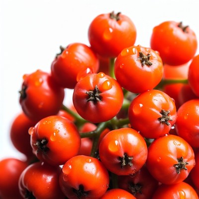 Red Berries with Water Droplets