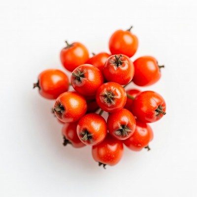 Red Mountain Ash Berries Cluster