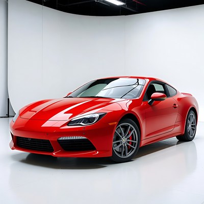 Red Lexus RC Sports Car Studio