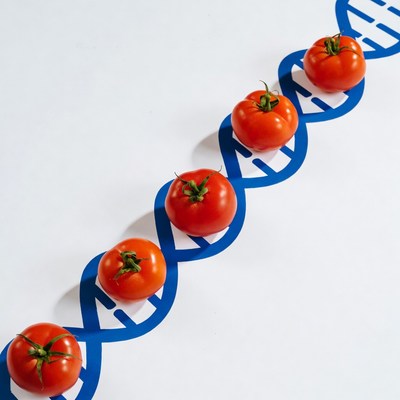 Tomatoes Forming DNA Helix