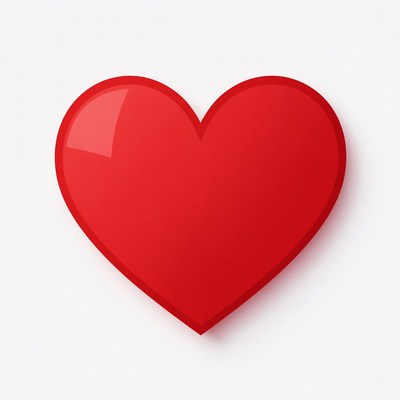 Shiny Red Heart Icon