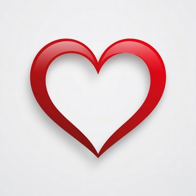 Shiny Red Heart Icon