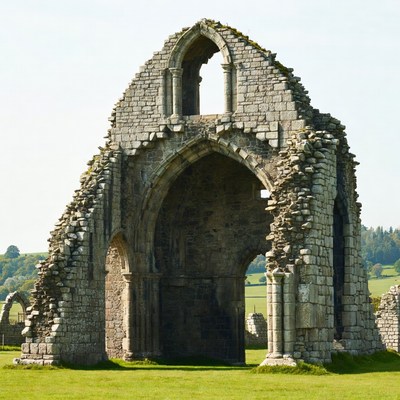 Gothic Stone Arch Ruins