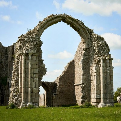 Ancient Stone Archway Ruins