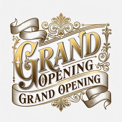 Grand Opening Vintage Banner