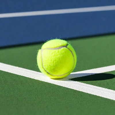 Tennis Ball on Court