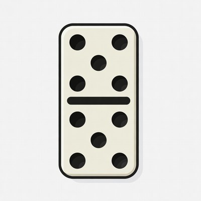 Double Six Domino Tile