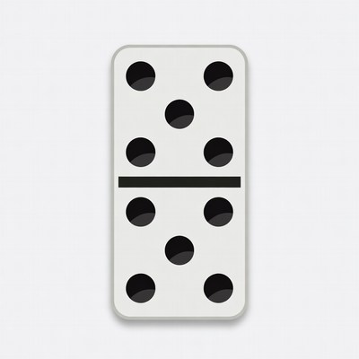 Double Six Domino Tile