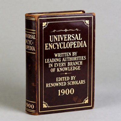 Universal Encyclopedia 1900 Leather Book