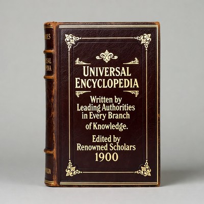 Universal Encyclopedia 1900 Leather Book