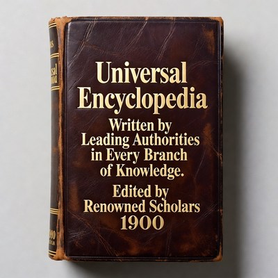 Vintage Universal Encyclopedia Book