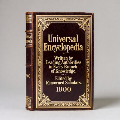 1900 Universal Encyclopedia Book