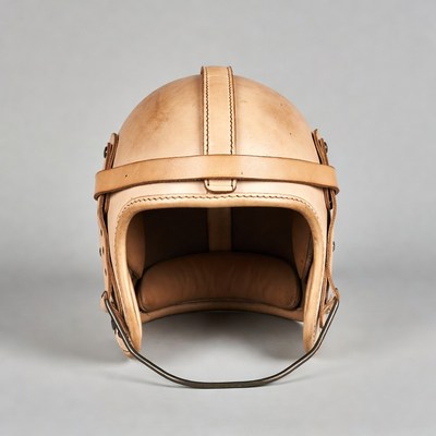 Vintage Leather Football Helmet