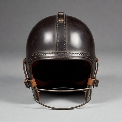 Vintage Leather Football Helmet
