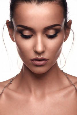 Close-up portrait of beautiful woman