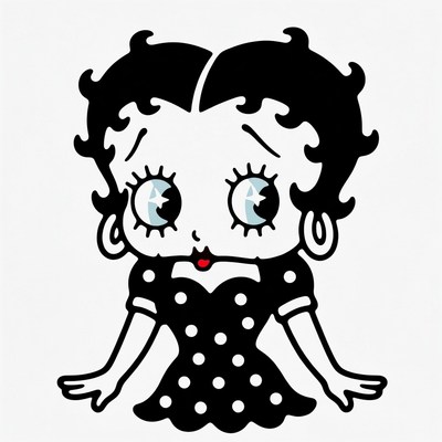 Betty Boop cartoon illustration