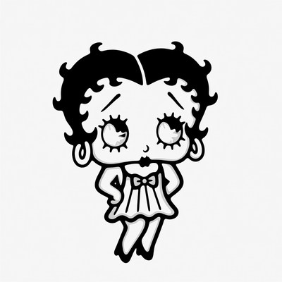 Betty Boop cartoon illustration