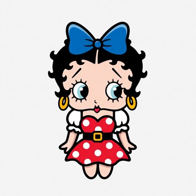 Betty Boop cartoon character illustration