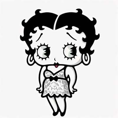 Betty Boop cartoon character illustration