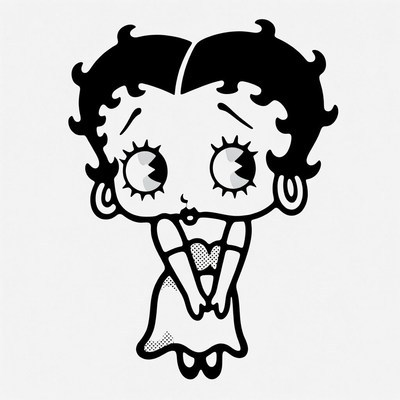 Betty Boop cartoon illustration