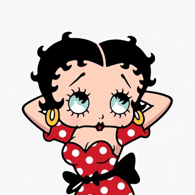 Betty Boop hands behind head