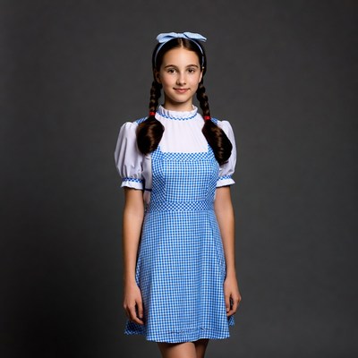 Girl in Blue Dorothy Wizard of Oz Dress