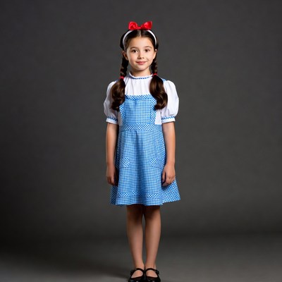 Girl in Dorothy Wizard of Oz Costume