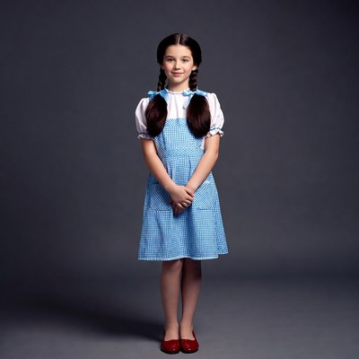 Girl in Dorothy Wizard of Oz Costume