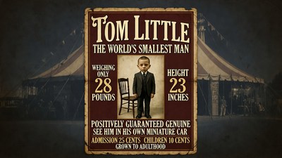Tom Little World's Smallest Man Circus Poster