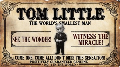 Tom Little World's Smallest Man Poster