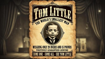 Tom Little World's Smallest Man Poster