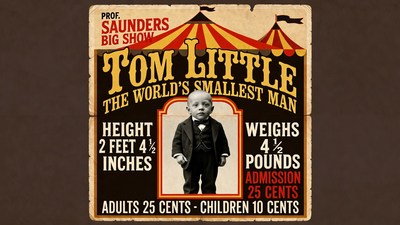 Tom Little World's Smallest Man Circus Poster