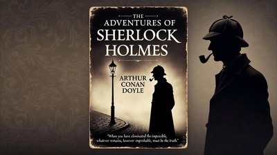 Sherlock Holmes Book Cover Illustration