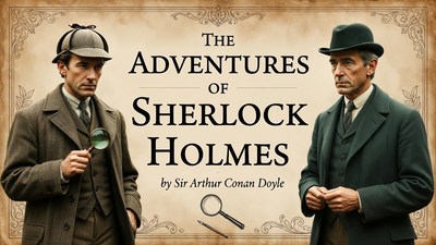 Sherlock Holmes and Watson Book Cover