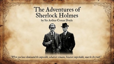 Sherlock Holmes and Watson Illustration