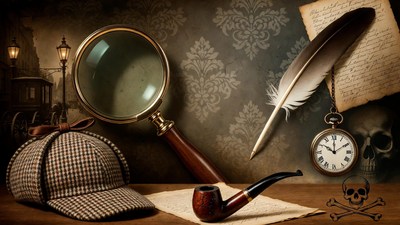 Sherlock Holmes Magnifying Glass Pipe Hat
