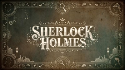 Sherlock Holmes Vintage Illustration