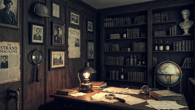 Sherlock Holmes Detective Study Room