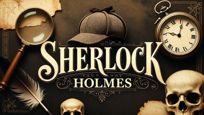 Sherlock Holmes Detective Illustration